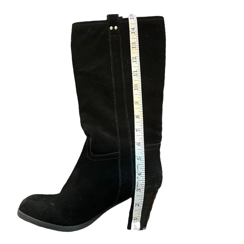 Target Women's Shoe Size 7 Black Faux Leather Pull On Boots